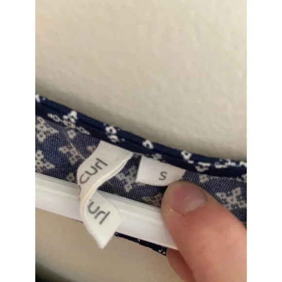 Rip Curl Navy and White Short Sleeve Surf Mini Dress Size Small - Picture 7 of 11